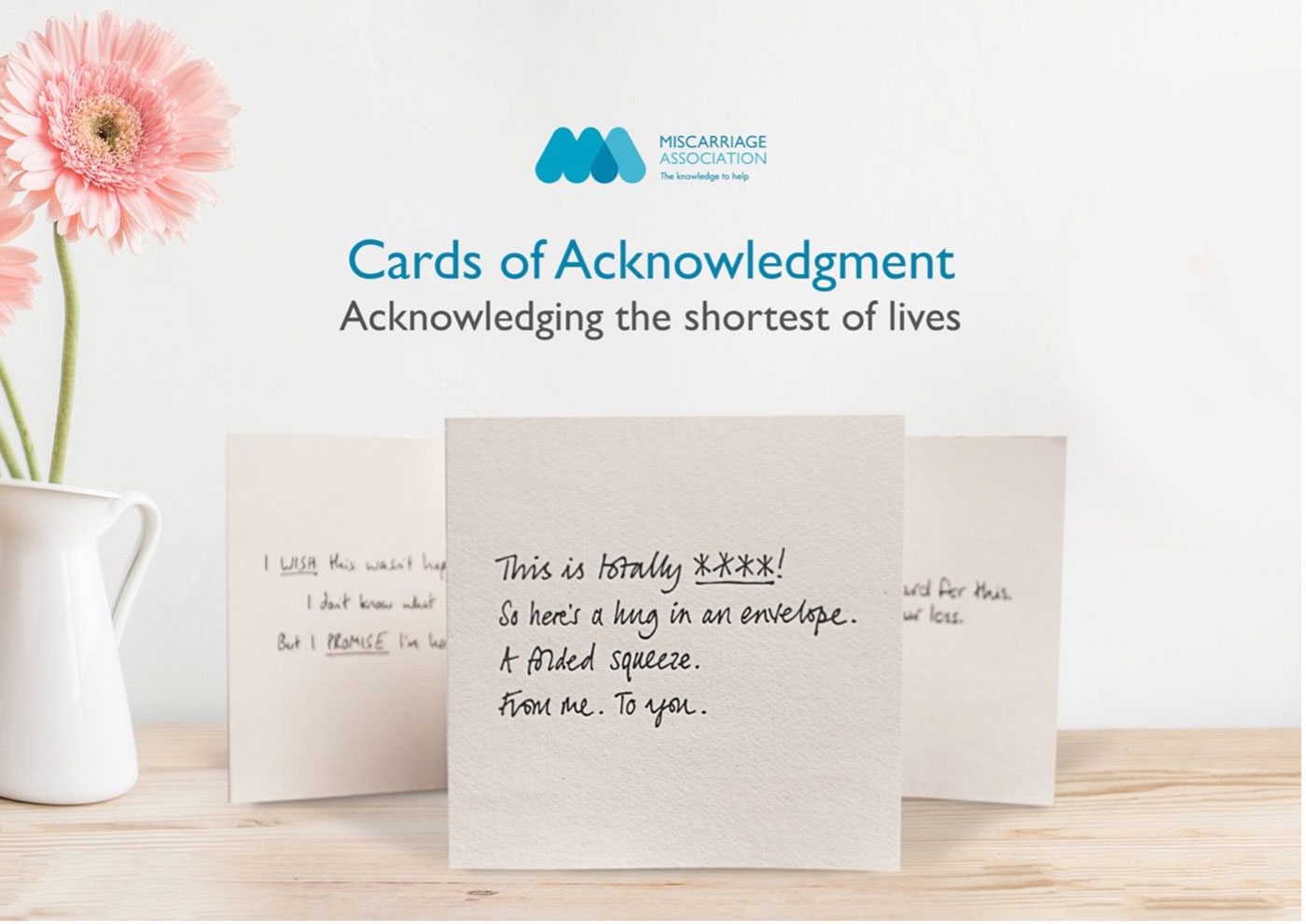 Miscarriage Association, cards of acknowledgement